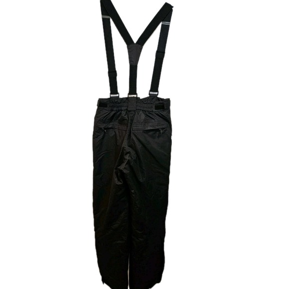 Trespass Black Insulated Snow Pants | Bibs, Waterproof & Windproof, TP50 Tech - Picture 4 of 12